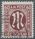 Bizone: 1945, 60 Pfennig (dunkel)karminbraun Deutscher Druck In Der Zähnungsvariante 11:11 1/2 Mit P - Sonstige & Ohne Zuordnung