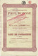 Titre Ancien - Etablissements Paul Ronsse - Titre De 1921 - N° 0774 - Textile