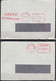 Delcampe - LUXEMBOURG Lot De 15  Enveloppes Avec Oblité  Mécaniques " EMA "  1980-81-83-84 Dudelange-Esch-Differdange-Luxembourg - Macchine Per Obliterare (EMA)