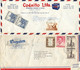 COLOMBIA - Ten (10) Airmail Covers   Most With Different Stamps. - Colombia