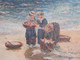 Delcampe - Gfr DOTCHIN (XIX - XXème) Huile Sur Panneau "Retour De Pêche Animée Thonniers"  1922 - Olii