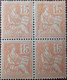 R1311/1252 - 1900 - TYPE MOUCHON - N°117 (II) BLOC NEUF**(1t)/*(3t) Signé - SUPERBE VARIETE ➤➤➤ Chiffres " 15 " épais - Unused Stamps