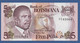 BOTSWANA - P. 8b –  5 PULA Nd (1982) UNC Prefix C/7 743064 - Botswana