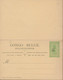 BELGIAN CONGO PS 58  UNUSED - Stamped Stationery