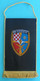 126 DOMOBRANSKA PUKOVNIJA SINJ - Croatia Army Old Larger Pennant * Flag Croatie Armee Kroatien Croazia Croacia - Flags