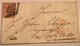 Zst 19 GUTER PLATTENFEHLER T.5 Schweiz 1852 15 Cts Rayon III Brief Basel>Luzern(Suisse Variété Lettre Attest Marchand XF - 1843-1852 Federale & Kantonnale Postzegels