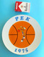 FIBA EuroBasket 1975 - Yugoslav Beautifull Old Porcelain Plate (Mascot) Basketball Basket-ball Pallacanestro Baloncesto - Apparel, Souvenirs & Other