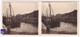 Port En Bessin / 14 Calvados Photo Stéréoscopique 1950 12,8x5,8cm Bateau Chalutier De Pêche Pêcheur A60-12 - Stereoscopio