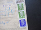 DDR 1963 / 70 Paketkarte Ulbricht 2 Dm Nr.969 Berlin - Brüssel Eilsendung Express Stempel Berlin Baumschulenweg - Storia Postale