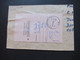 DDR 1989 Einschreibe Gebührenzettel Sb Postämter 1057 Berlin Nachnahme Wirtschaftspaket Mit Einlieferungsschein - Cartas & Documentos