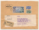 MONACO => Enveloppe Recommandée, Affranchissement Composé Obl Monte-Carlo 1955 - Covers & Documents