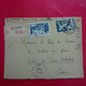 LETTRE RECOMMANDE BEZIERS 814 POUR PARIS GARE DE PARIS AUSTERLITZ - Covers & Documents