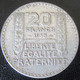 France - Monnaie 20 Francs Turin 1933 En Argent - Altri & Non Classificati