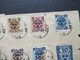 Schweden 1916 Landsturm I Nr.96 Und II Nr. 97 - 106 Gestempelt Stockholm AFG Auf Großem Briefstück KW 860€ - Storia Postale