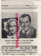 75- PARIS- PROGRAMME THEATRE CHAMPS ELYSEES-MIRACLES LORD BYRON-MIRIAM HOPKINS -JOEL MC CREA-SCANDIA-MONTE CRISTO-MIROVA - Programmes