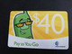 DOMINICA  $40,- PAY AS YOU GO  WITH TEXT DOMINICA RIGHT CORNER ** 6298 ** - Dominique