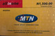 NIGERIA  -  Recharge  - MTN -  Allinone  - Pay As You Go  -  N 1.500,00 - Nigeria