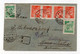 1948. YUGOSLAVIA,SERBIA,KULPIN TO CSR,REGISTERED COVER,RETURNED,LABEL INCONNU - Airmail