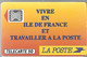 CARTE-PUBLIC-F-136B-1990-50U-SC5An-Trou 6-LA POSTE-Ile De France-5 Ge 21810-8 Et 0 Envers-Utilisé-BE-1angle Leger Ecrase - 1990