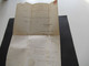 Delcampe - AD Baden 1867 Faltbrief Mit Gedrucktem Inhalt Gerichts Notariat Stempel Ellwangen Und Rücks. L1 Unterschneidheim - Covers & Documents