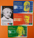 Singapore 4 Cards Unused Old Transport Subway Train Bus Ticket Card Transitlink Scientists Einstein Bell Curie Newton - Monde