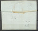 1790 Lettre Marque TOURS Lenain N°4 26x4mm INDRE ET LOIRE (36) H2605 - 1701-1800: Precursors XVIII