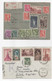 LOT 5 LETTRES MULTIPLES AFFRANCHISSEMENTS TP FRANCE RECOMMANDER POUR LA SUISSE - Storia Postale