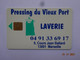 CARTE A PUCE CHIP CARD  CARTE FIDÉLITÉ  PRESSING DU VIEUX PORT 13001 MARSEILLE - Cadeaubonnen En Spaarkaarten