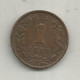 Monnaie , PAYS BAS, Koningrijk Der Nederlanden, 1892, 1 Cent , 2 Scans - 1 Centavos