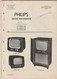 Brochure-leaflet Philips: Sevice Documentatie - Manual TV-televisie TX 1720A - TX 1422A - TX 1725A 1958 - Televisión