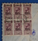 AF3 AEF MOYEN CONGO BELLE LETTRE  1938 BERBERATI   A BESANCON FRANCE +++SURCHARGES BLOC 6 TP   +AFFRANCH PLAISANT - Briefe U. Dokumente