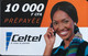 GABON  -  Prepaid  -  Celtel  -  10.000 F CFA - Gabun
