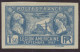 1927 France N°245a 1f50 Outremer Non Dentelé. Luxe ** + Certificat H3031 - Ohne Zuordnung