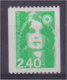 Marianne De Briat 1993 N° 2823 2,40 F Vert N° Rouge 045 Et Un Deuxième N° Rouge 055 Plus Faible - Roulettes