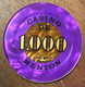 06 MENTON CASINO JETON DE 1.000 FRANCS N° 00324 CHIP COINS TOKENS GAMING - Casino