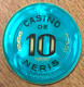 03 NÉRIS-LES-BAINS CASINO JETON DE 10 FRANCS N° 00342 CHIP COINS TOKENS GAMING - Casino