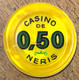 03 NÉRIS-LES-BAINS CASINO JETON DE 0,50 FRANCS CHIP COINS TOKENS GAMING - Casino