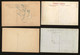 Set Of 4 Old Real Photo Postcards MUSIC COMPOSERS Berlioz, Debussy, Bach, Wgner. Lot Of 4 - Musica E Musicisti