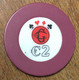 75 PARIS CASINO CERCLE GAILLON JETON DE 2 EUROS POKER CHIP TOKENS COINS GAMING - Casino