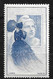 France Vignette " Femme à L'ombrelle"  Bleu Nuit   Marianne De  Mazelin Exposition Citex 1949 Neuf * B/TB   - Filatelistische Tentoonstellingen