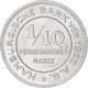 Monnaie, Etats Allemands, Hamburg, 1/10 Verrechnungsmarke, 1923, SUP+, Aluminium - Monétaires/De Nécessité