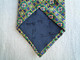 Cravate John Fields Soie Style Baroque Vert Bleu Jaune . - Cravates