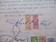 1949 Dokument Mit Fiskalmarken / Revenues Brasilien Sao Paulo / Mönchengladbach Notar Erbausschlagung - Briefe U. Dokumente