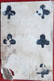 CARTE A JOUER ANCIENNE 18°  SIECLE PLAYING CARD SIX DE TREFLE   DOS VIERGE   7,5 X 5 CM   TRES USEE - Barajas De Naipe