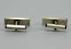 JOLIE ANCIENNE PAIRE BOUTON DE MANCHETTE EN ARGENT EGAN? RECTANGULAIRE 2,5x0,8cm          (2106) - Cuff Links & Studs