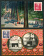 1929 Japan Rebuilding Of Ise Shrine Set On 2 Commemorative Datestamp (LCD 126) Postcards + Folder - Cartes-maximum