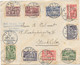 SUR LETTRE SERIE 5° CENTENAIRE DU PARLEMENT..1935..N°228/234 221A/231AN°233 N°230A N°234TBE. - 1920-1936 Coil Stamps I