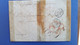 LETTRE 1852 DE PARIS A CADIZ ESPAGNE PAR BAYONNE MARQUE POSTALE 60 PP D + TAXE + CAD EN BLEU ESPAGNOL - Zonder Classificatie