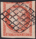 FRANCE, 1850, Type Cérès, Orange, Oblitération Grille (Yvert 5) - 1849-1850 Ceres