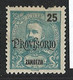 Portugal Zambezia Mozambique 1903 "D. Carlos I" 25r Provisorio Condition MH OG #43 (perf Fault) - Zambezië
